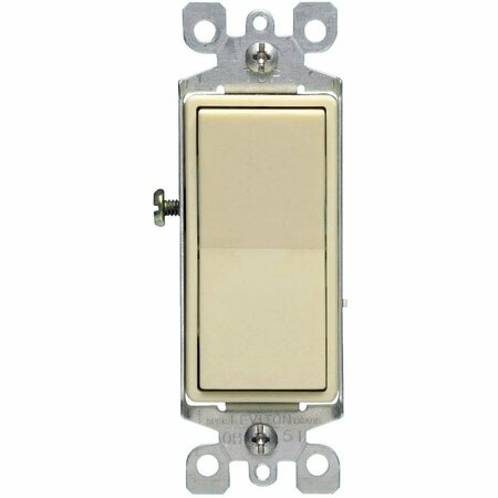 LEVITON Residential 15A Ivory Grounded 4-Way Switch 041-05604-02I